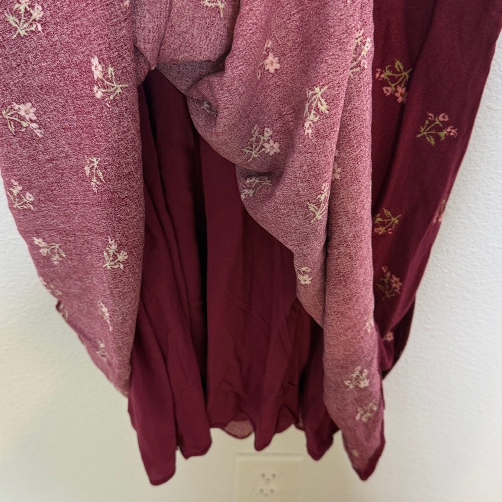 NWT Free People Everyone’s Favorite Minidress Red Floral M - Picture 8 of 9